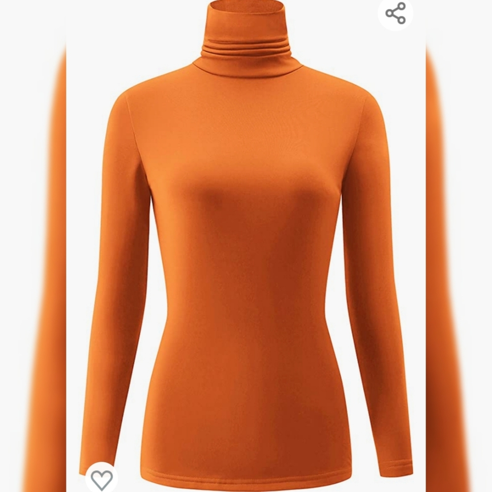 Women's Long Sleeve Lightweight Turtleneck Soft Thermals blouse